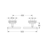 Grohe BauCosmopolitan fürdőlepedő-tartó 52cm - Image 2