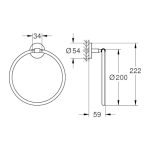GROHE BauCosmopolitan törölközőtartó gyűrű - Image 2