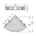 GROHE BauCosmopolitan fali szappantartó kosár - króm - Image 2