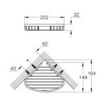 GROHE BauCosmopolitan fali szappantartó kosár S - króm - Image 2