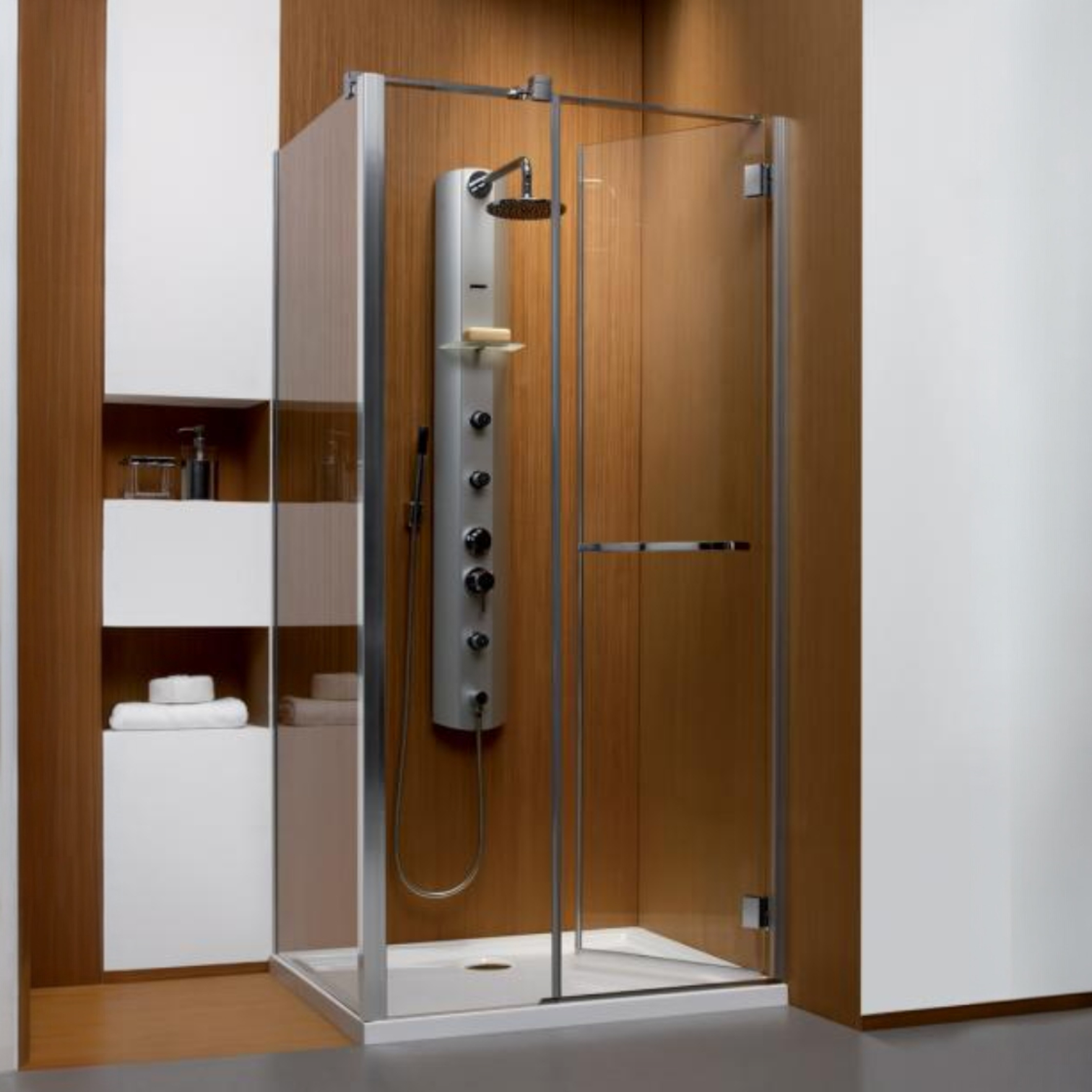 34442-01-01NR Radaway Carena Kdj 120Lx80 Átlátszó Különleges Zuhanykabin, Befelé Nyíló Ajtóval És Egy Fix Oldallal. Jobbos - Image 1