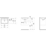 LAUFEN PRO 49x36 cm aláépíthető mosdó csapteleppaddal – H8119660001041 - Image 3