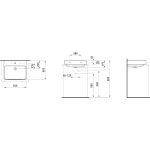 LAUFEN PRO S 55x46,5 cm mosdó, csiszolt alsó felülettel - Image 5