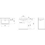 Laufen Pro S 65x46,5 cm mosdó - csiszolt alsó felülettel - Image 5