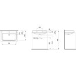 LAUFEN Pro S 70×46,5 cm mosdó - csiszolt alsó felülettel - Image 5