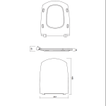 Cersanit CARINA SLIM duroplast WC-ülőke Soft Close Easy-Off - Image 4