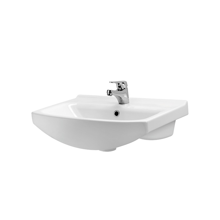 k11-0046_cersania_new_60_furniture_washbasin_white_b,qnuMpq2lq3GXrsaOZ6Q Cersanit Cersania New 60x41 cm bútorra ültethető mosdó - Image 1