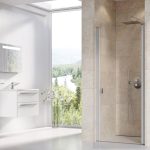 RAVAK CHROME Zuhanyajtó CSD1 90 x 195 cm - szatén