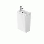 Cersanit Moduo 40x22 cm fürdőszobaszekrény mosdóval - fényes fehér - Image 2