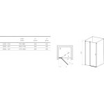 RAVAK CHROME Zuhanyajtó CSD2 120 x195 cm - krómhatású - Image 3