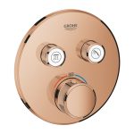 Grohtherm SmartControl Termosztát falsík mögötti telepítéshez, 2 fogyasztóra - Warm Sunset (29119DA0)