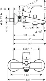 Hansgrohe Focus Kádcsaptelep, Króm (31940000) - Image 2