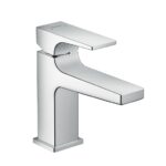 Hansgrohe Metropol Egykaros mosdócsaptelep 100 nyitókarral, kézmosókhoz, push-open lefolyógarnitúrával, Króm (32500000)