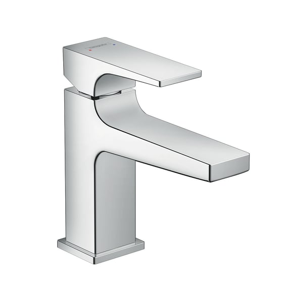 32500000 Hansgrohe Metropol Egykaros mosdócsaptelep 100 nyitókarral, kézmosókhoz, push-open lefolyógarnitúrával, Króm (32500000) - Image 1