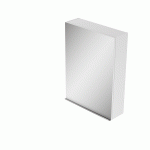 Cersanit Virgo tükrös szekrény 60x80 cm fényes fehér - fekete fogantyúval (S4019-009) -megszűnt - Image 2