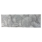 Cersanit Flower Cemento Flower Cemento Light Grey Inserto 24X74 Dekor csempe (OD486-005) - Image 2