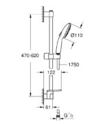 Grohe Tempesta 100 III zuhanyszett 600mm - szappantartóval (27927003) - Image 4