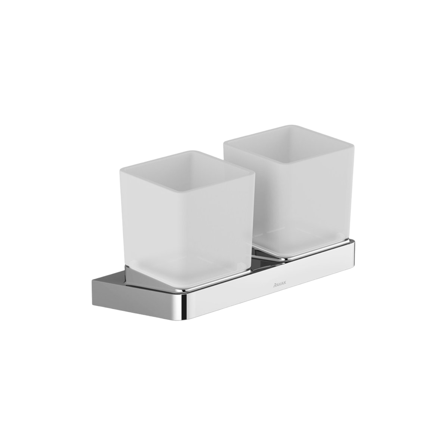 ravak_10_free_-x07p322_01 Ravak 10° Dupla Pohártartó (Üveg) (Td220) - Image 1
