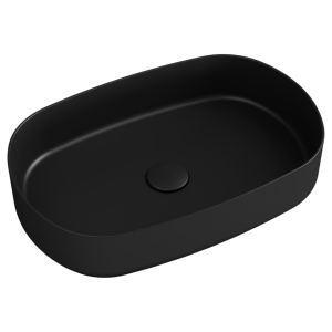 ISVEA INFINITY OVAL pultra ültethető mosdó 55×36 cm - matt fekete