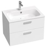 Ravak Chrome II mosdó alatti szekrény fehér - króm fogantyúval 70x49x50 cm (X000001773)