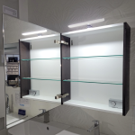 LAUFEN BASE 60 cm tükrös szekrény LED világítással - sötét szil - Image 2