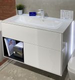 Villeroy & Boch Finion alsószekrény 100x50 cm világítással, 2 fiókkal, fényes fehér(g030pdgf) - Image 2