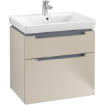 Villeroy & Boch Subway 2.0 alsószekrény, 2 kihúzható fiók, 637 x 590 x 454 mm, soft grey (A91010VK) - Kiállított darab