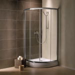 Radaway Premium Plus A 80x80 cm íves zuhanykabin -grafit üveg