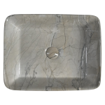 SAPHO DALMA pultra ültethető mosdó 47,5×37,5 cm szürke márvány - Image 5