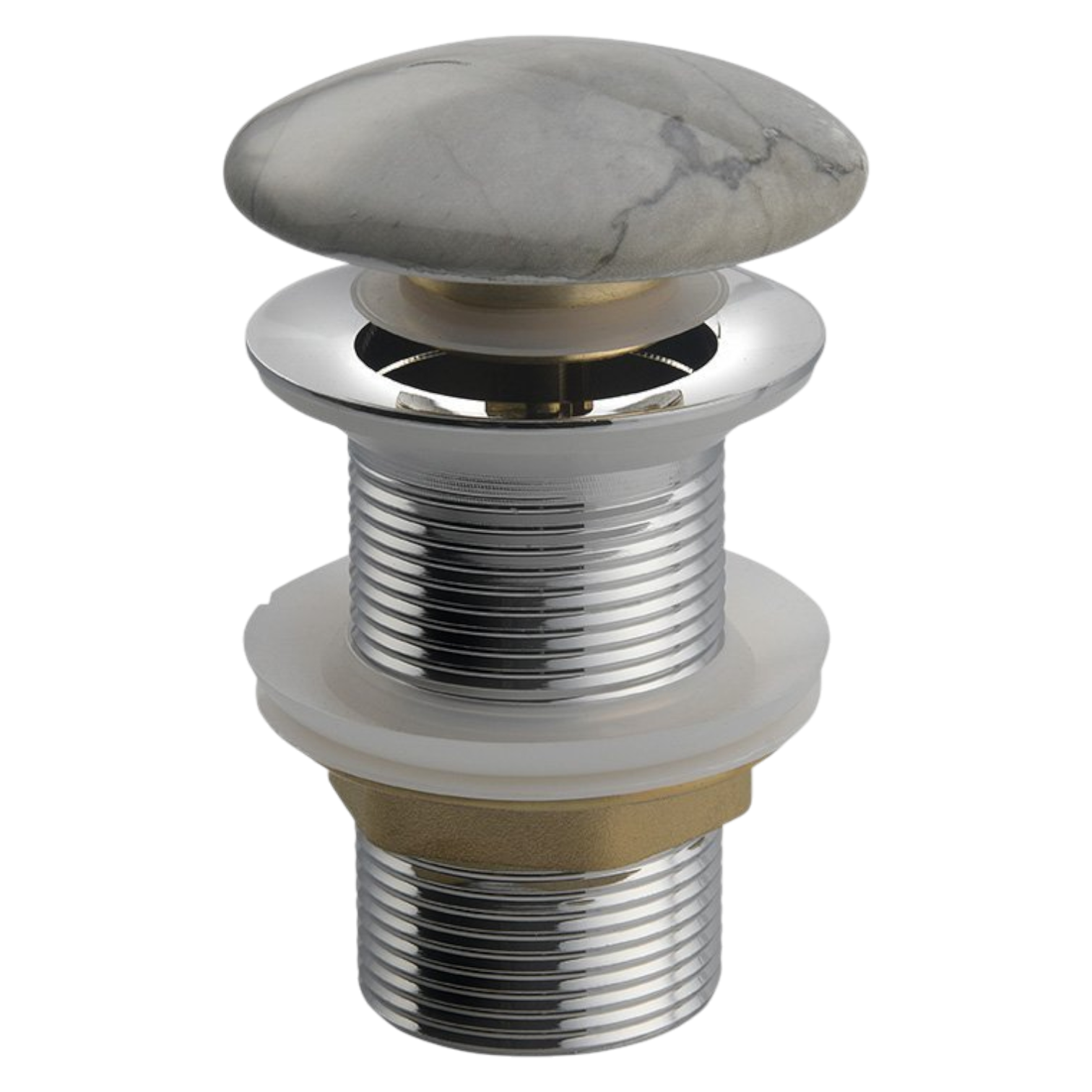 mm713.137417478714417 Sapho Dalma Klik-Klak Lefolyó Túlfolyó Nélkül, 5/4“, Szürke Márvány (Mm713) - Image 1