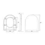 Cersanit Larga Oval Slim Wrap Soft Close WC-ülőke - Image 4