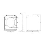 Cersanit Larga Square Slim Wrap Soft Close WC-ülőke - Image 4