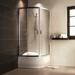 Radaway Premium Plus A 90x90x170 cm íves zuhanykabin, 5 mm átlátszó üveggel