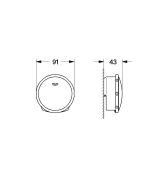 Grohe Talentofil Kádtöltő, Le- És Túlfolyó Látható Rész - Brushed Hard Graphite (19952AL0) - Image 3