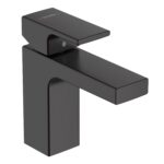 Hansgrohe Vernis Shape Mosdócsaptelep 100, Lefolyógarnitúra Nélkül, Matt Fekete (71569670)
