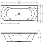 Riho Lima 200X90 cm Egyenes Akril Kád (B054001005) - Image 4