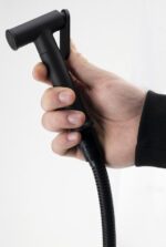 Aqualine Fali Bidé Csaptelep Zuhanyszettel, Matt Fekete (SK302B) - Image 3