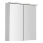 Aqualine Kawa strip tükrösszekrény, led világítással 60x70x22cm, fehér (wgl60s)