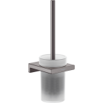 Hansgrohe AddStoris WC feke tartó, falra szerelhető, Szálcsiszolt Fekete Króm (41752340)