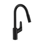 Hansgrohe Focus M41 Konyhai Csaptelep, Kihúzható Kifolyóval, Matt Fekete (31815670)