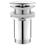 AQUALINE nem zárható mosdólefolyó, túlfolyó nélkül, 5/4“, 10-50mm, króm (TF6001)