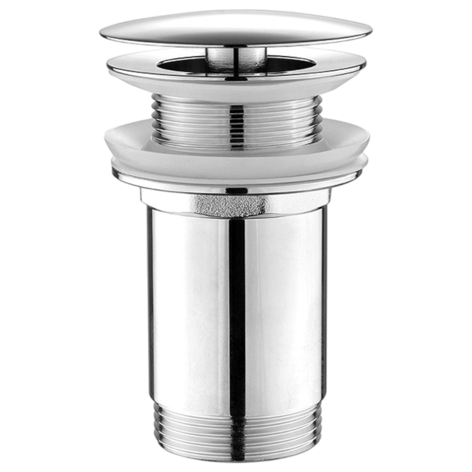 tf6001.137640816934915 AQUALINE nem zárható mosdólefolyó, túlfolyó nélkül, 5/4“, 10-50mm, króm (TF6001) - Image 1