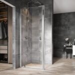 RAVAK Nexty NDOP1 90 Króm zuhanyajtó