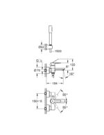 Grohe Lineare Kádcsaptelep + Zuhanyszett (33850001) - Image 2