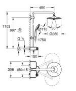 Grohe Euphoria SmartControl System 260 Mono Termosztátos Zuhanyrendszer (26509000) - Image 2