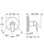 Grohe Eurosmart Cosmopolitan Zuhanycsaptelep (24044000) - Image 4