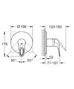 Grohe Eurostyle Zuhanycsaptelep (24048003) - Image 4