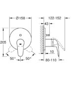 Grohe Eurostyle Kádcsaptelep (24047003) - Image 4