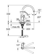 Grohe BauLoop Mosogatócsaptelep (31368001) - Image 3