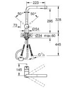 Grohe Minta Kihúzható Fejes Mosogatócsaptelep (30274000) - Image 2